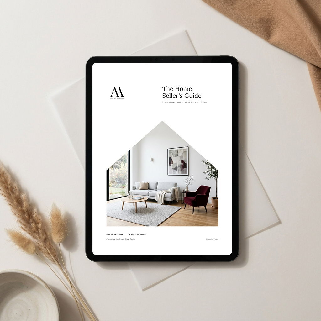 The Home Seller's Guide shown on a tablet