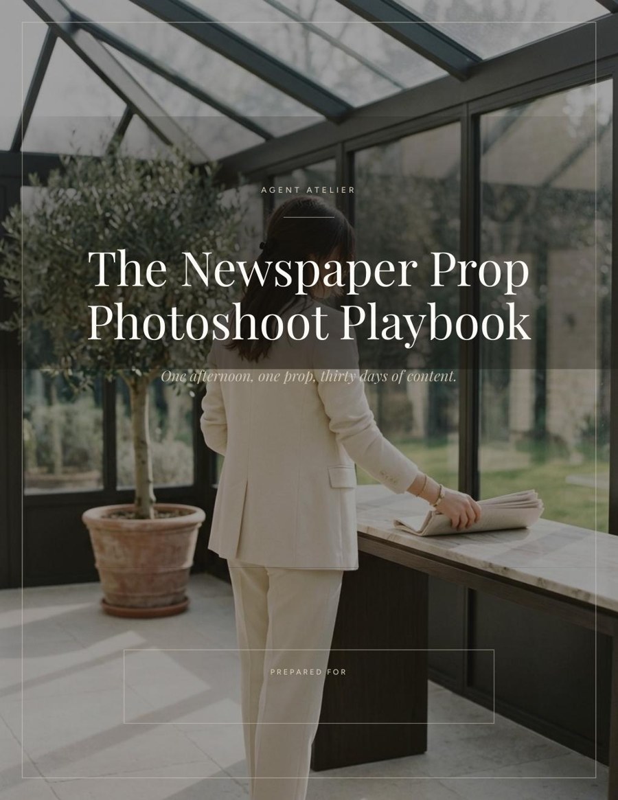 Cover of the free Newspaper Prop Photoshoot Playbook